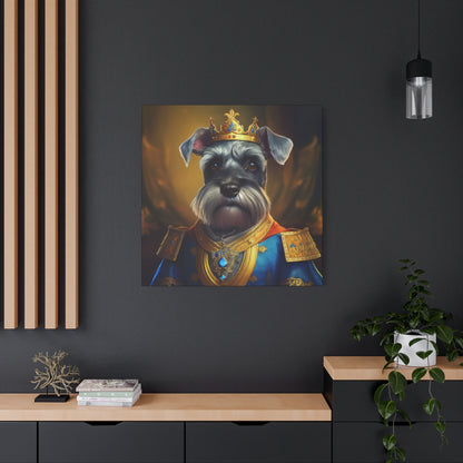 Miniature Schnauzer Renaissance Pet Portrait on Canvas | wall art | wall print | dog art