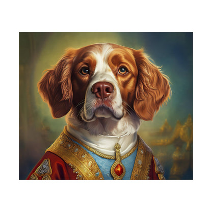Brittany Dog Renaissance Pet Portrait Print, Brittany Art Print, Wall Decor Gift, Animal Lover, Dog Wall Art, wall print, wall art