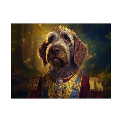 Wirehaired Pointing Griffon Renaissance Pet Portrait Print,  Dog Lover Wall Art, Animal Artwork, Canine Decor, Dog Memorial Gift