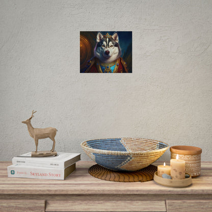 Siberian Husky Renaissance Pet Portrait Print, Siberian Husky Art Print, Wall Decor, Art Gift, dog wall art, wall art, wall print