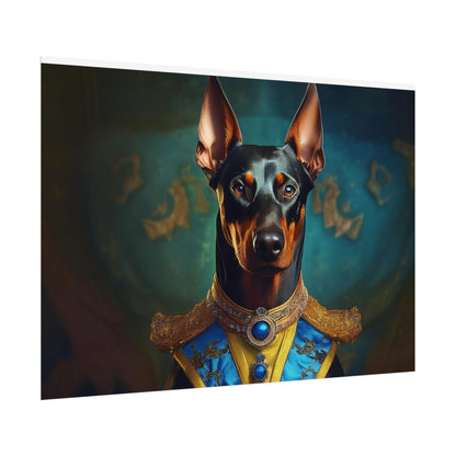 Doberman Pinscher Renaissance  Dog Pet Portrait Print | Wall Art | Wall Print | Dog Art