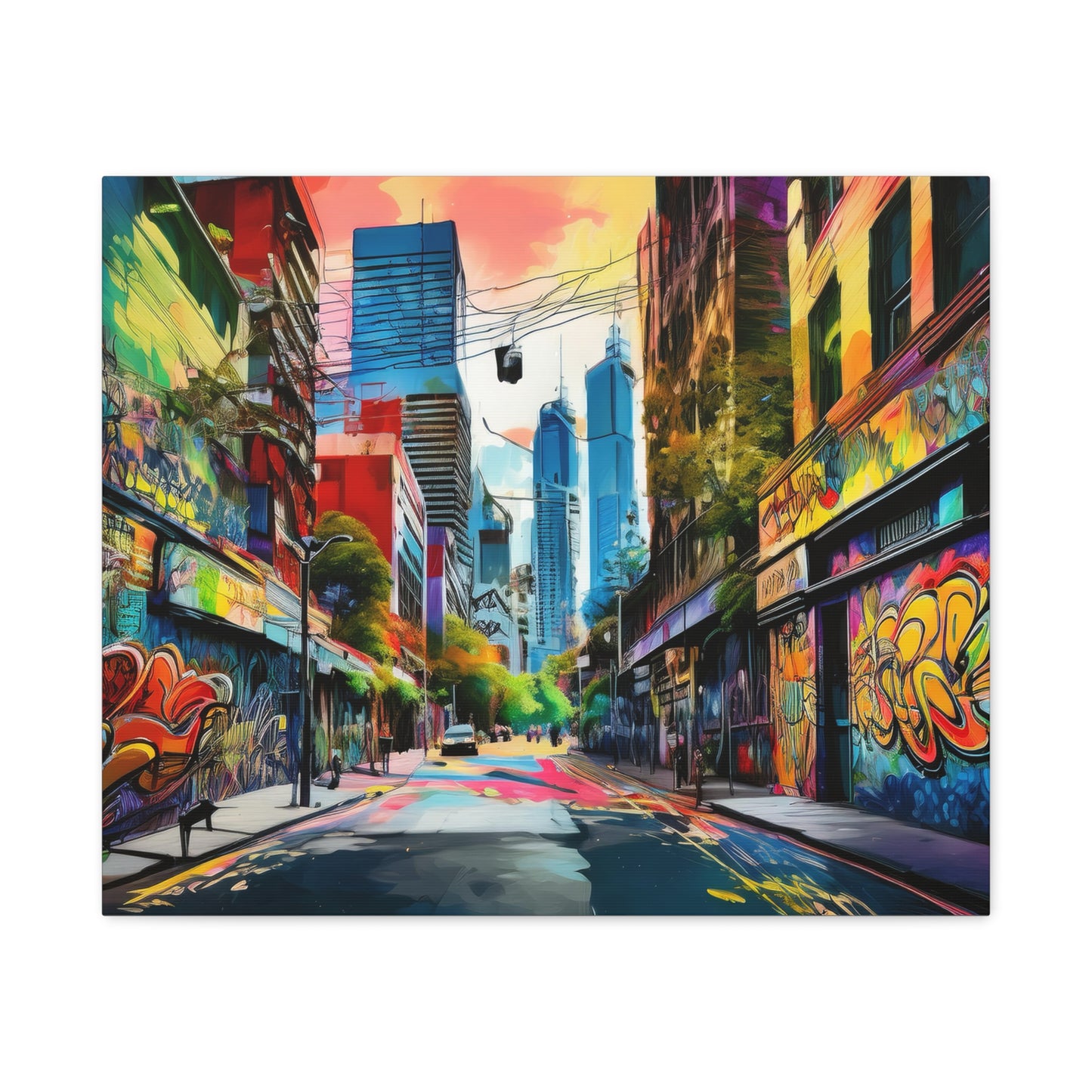 Melbourne Street Graffiti Australia Canvas Art | Style 1 | Wall Art | Wall Print