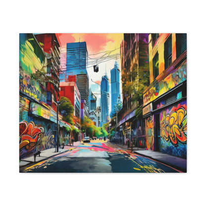Melbourne Street Graffiti Australia Canvas Art | Style 1 | Wall Art | Wall Print