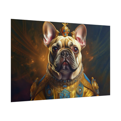 French Bulldog Renaissance Portrait Art Print, Wall Decor Gift, Animal Lover Home Decor, Dog Wall Art