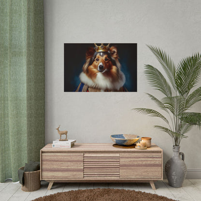 Shetland Sheepdog Renaissance Dog Portrait Art Print, Wall Decor Gift, Animal Lover Home Decor, Dog Wall Art