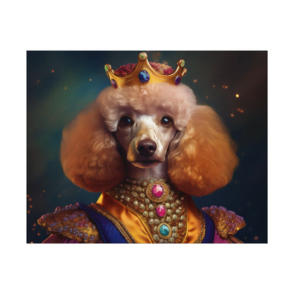 Poodle Dog Renaissance Pet Portrait, Dog Lover Gift, Animal Lover, Home Decor, Wall Art, Wall Print