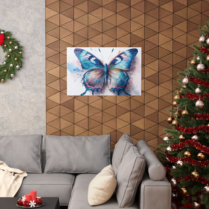 Teal, Blue & Pink Butterfly Alcohol Ink Wall Art |  Butterfly wall art | Wall Art | Wall Print