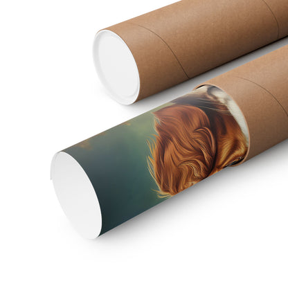 Brittany Dog Renaissance Pet Portrait Print, Brittany Art Print, Wall Decor Gift, Animal Lover, Dog Wall Art, wall print, wall art