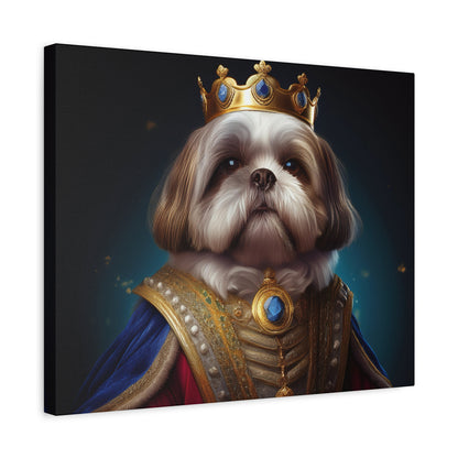 Shih Tzu Renaissance Pet Portrait on Canvas | wall art, wall print, dog portrait, dog art