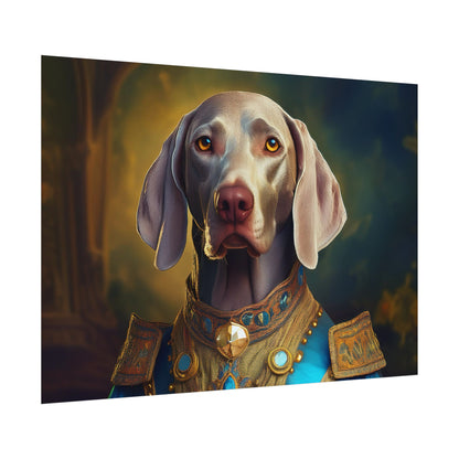 Weimaraner Renaissance Pet Portrait Print, wall print, wall art, Animal Lover Home Decor, Dog Wall Art