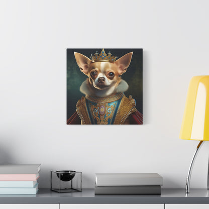 Chihuahua Renaissance Pet Portrait on Canvas | Wall art | Wall print | Dog art