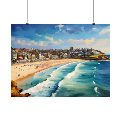 Bondi Beach Australia Coastal Print | Style 1 | Wall Art | Wall Print