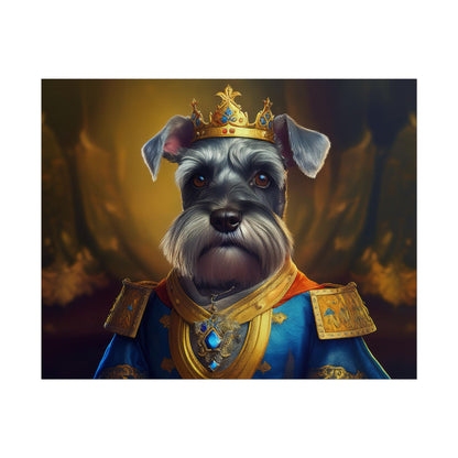 Miniature Schnauzer Dog Renaissance Pet Portrait Art Print | Wall Art | Wall Print