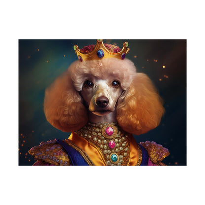 Poodle Dog Renaissance Pet Portrait, Dog Lover Gift, Animal Lover, Home Decor, Wall Art, Wall Print