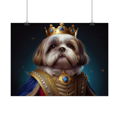 Shih Tzu Renaissance Pet Portrait Print | Dog Lover Wall Art | Dog Memorial Gift | Wall Art | Wall Print