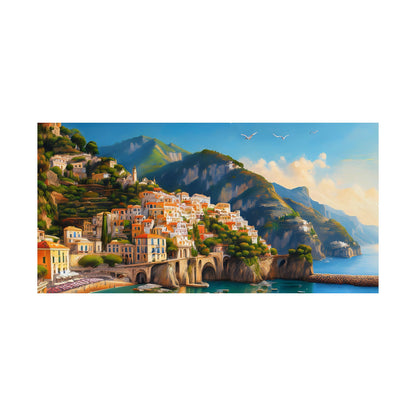 Amalfi Coast Italy Coastal Print | Style 1 | Wall Art | Wall Print