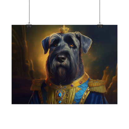 Giant Schnauzer Pet Renaissance Portrait Print, Dog Lover Wall Print | Wall Art | Wall Print
