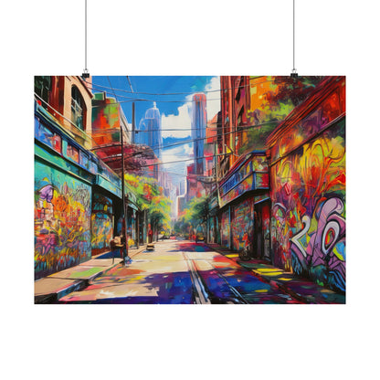 Melbourne Street Graffiti Australia Print | Style 2 | Wall Art | Wall Print