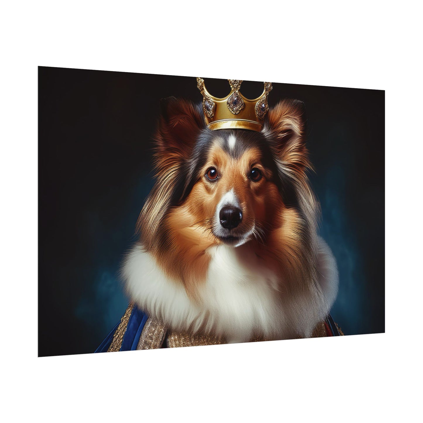 Shetland Sheepdog Renaissance Dog Portrait Art Print, Wall Decor Gift, Animal Lover Home Decor, Dog Wall Art