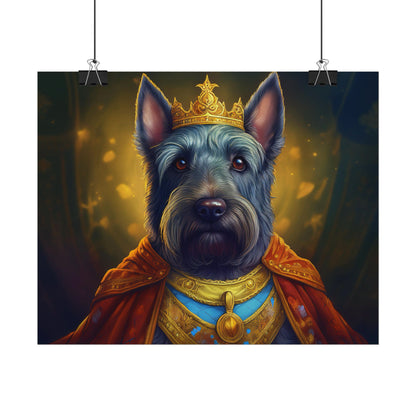 Scottish Terrier Renaissance Pet Portrait Print, Dog Lover Wall Art, Animal Artwork, wall prints, wall art, Dog Memorial Gift