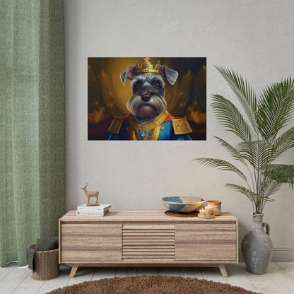 Miniature Schnauzer Dog Renaissance Pet Portrait Art Print | Wall Art | Wall Print