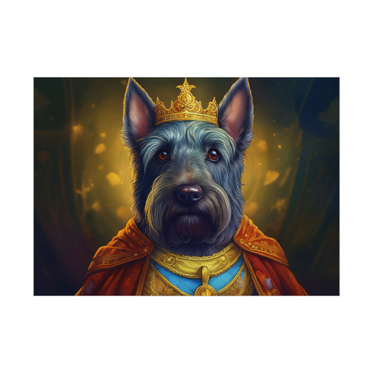 Scottish Terrier Renaissance Pet Portrait Print, Dog Lover Wall Art, Animal Artwork, wall prints, wall art, Dog Memorial Gift
