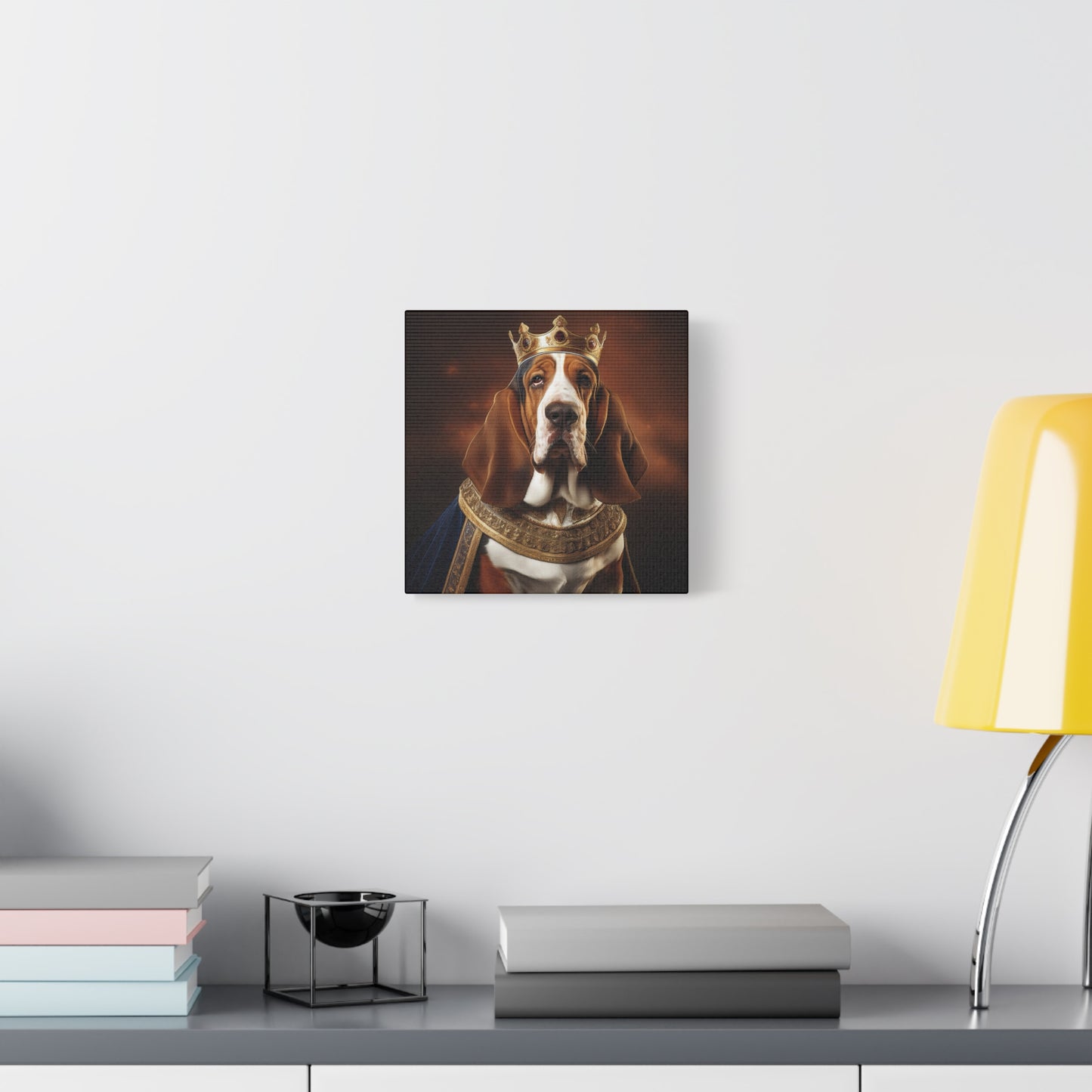 Bassett Hound Renaissance Pet Portrait on Canvas | Wall art | wall print | Dog Art