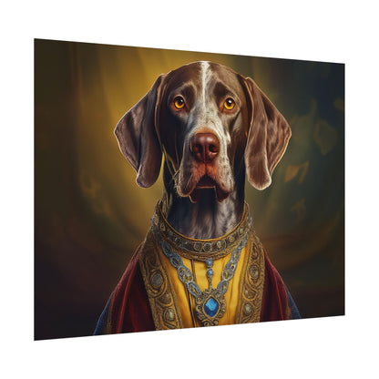 German Shorthaired Pointer Dog Renaissance Pet Portrait, Art Print, Animal Lover gift, Dog Wall Art, wall prints, wall art