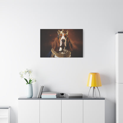 Bassett Hound Renaissance Pet Portrait on Canvas | Wall art | wall print | Dog Art