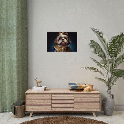 Shih Tzu Renaissance Pet Portrait Print | Dog Lover Wall Art | Dog Memorial Gift | Wall Art | Wall Print