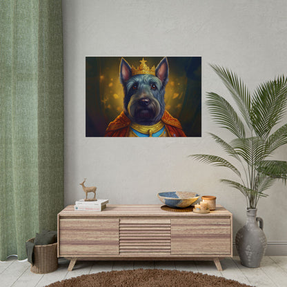 Scottish Terrier Renaissance Pet Portrait Print, Dog Lover Wall Art, Animal Artwork, wall prints, wall art, Dog Memorial Gift
