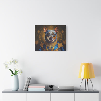 Australian Cattle Dog Renaissance Pet Portrait on Canvas | wall art |  wall print