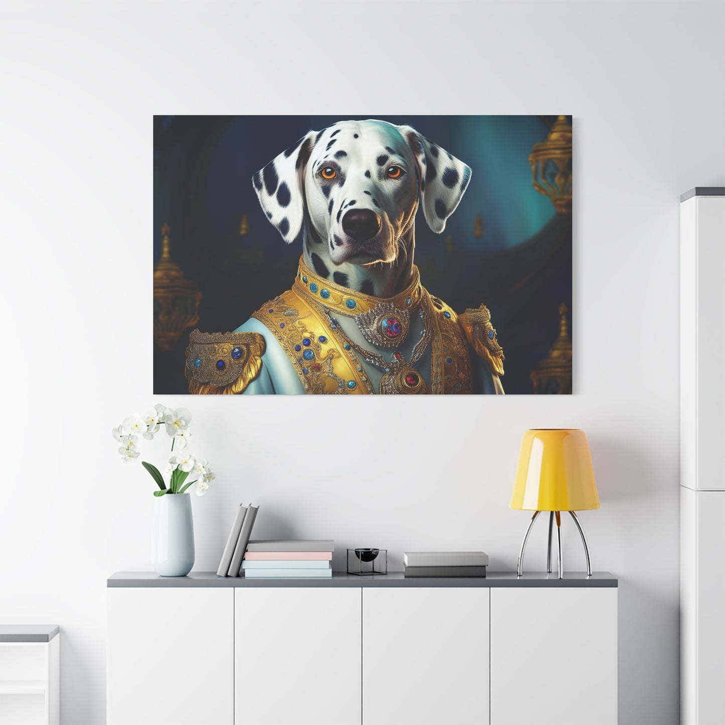 Dalmation Renaissance Pet Portrait Canvas | Wall art | Wall print | Dog art