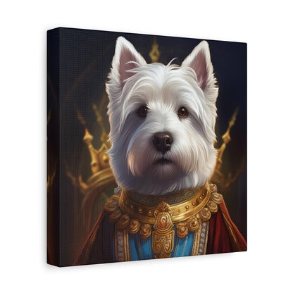 West Highland White Terrier Pet Portrait Renaissance - Canvas, wall art, wall print, dog portrait, dog art