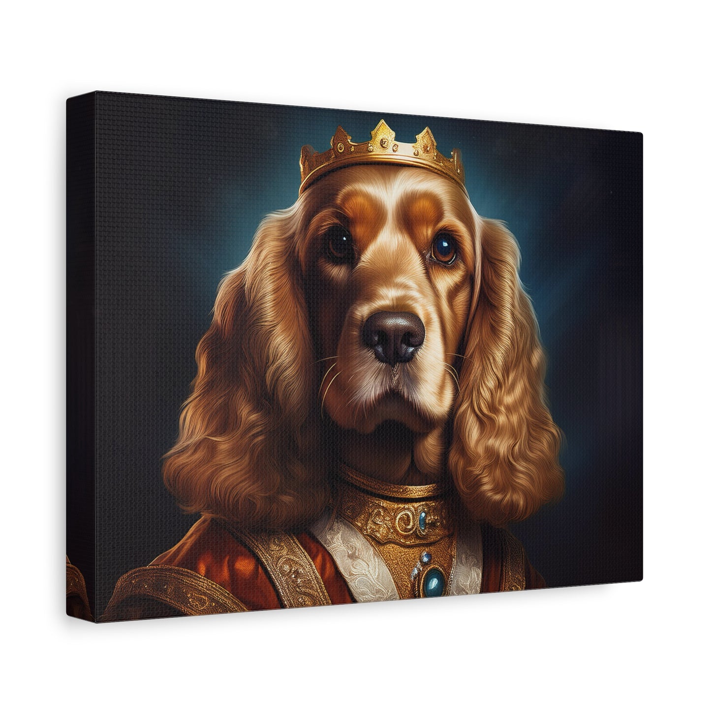 Cocker Spaniel Renaissance Pet Portrait on Canvas | Wall art | wall print