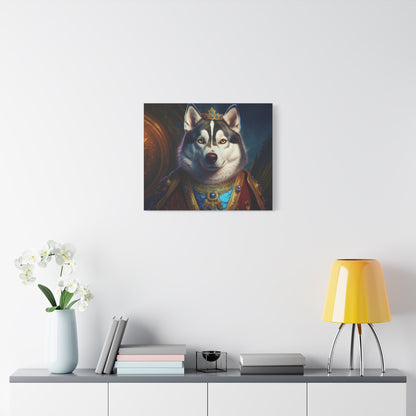 Siberian Husky Renaissance Pet Portrait on Canvas, wall art, wall print, dog portrait, dog art