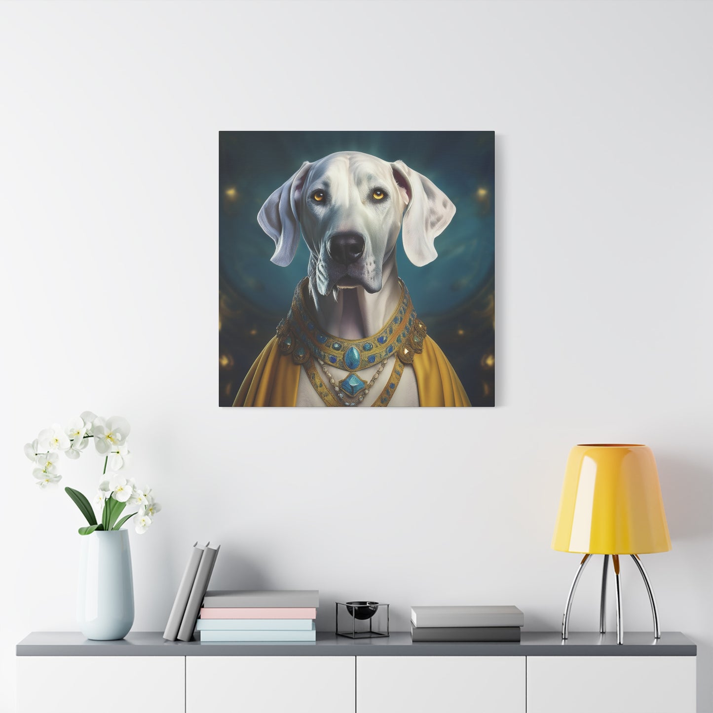 Great Dane Pet Portrait Renaissance - Canvas, wall art, wall print, dog portrait, dog art