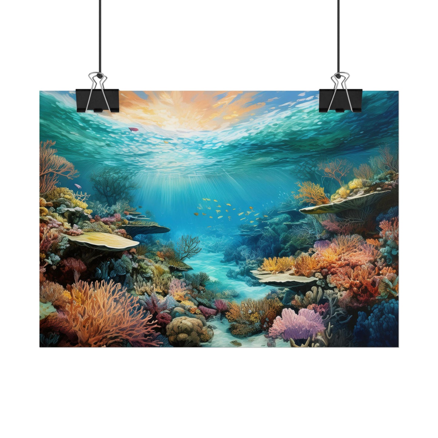 Great Barrier Reef  Australia Coastal Print | Style 2 | Wall Art | Wall Print