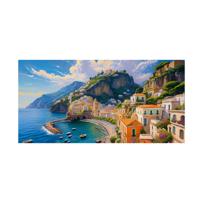 Amalfi Coast Italy Coastal Print | Style 2 | Wall Art | Wall Print