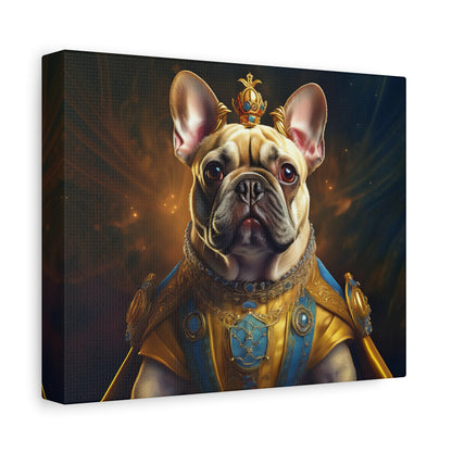 French Bulldog Renaissance Pet Portrait on Canvas | Wall Print | Wall Art | Dog Art