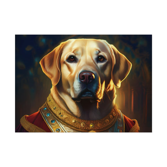 Labrador Retriever Renaissance Pet Portrait Art Print, Wall Decor Gift, Animal Lover Home Decor, Dog Wall Art