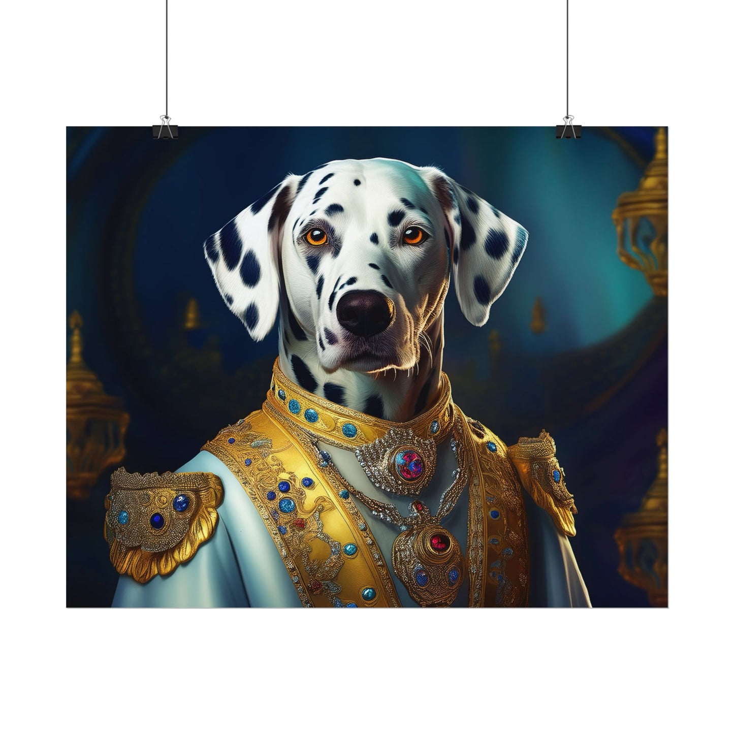 Dalmation Dog Renaissance Pet Portrait Wall Print | Art Print | Wall Art | Dog Art