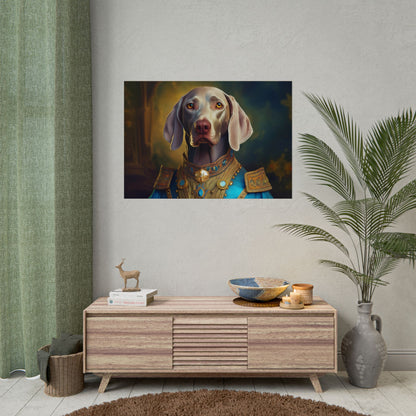 Weimaraner Renaissance Pet Portrait Print, wall print, wall art, Animal Lover Home Decor, Dog Wall Art