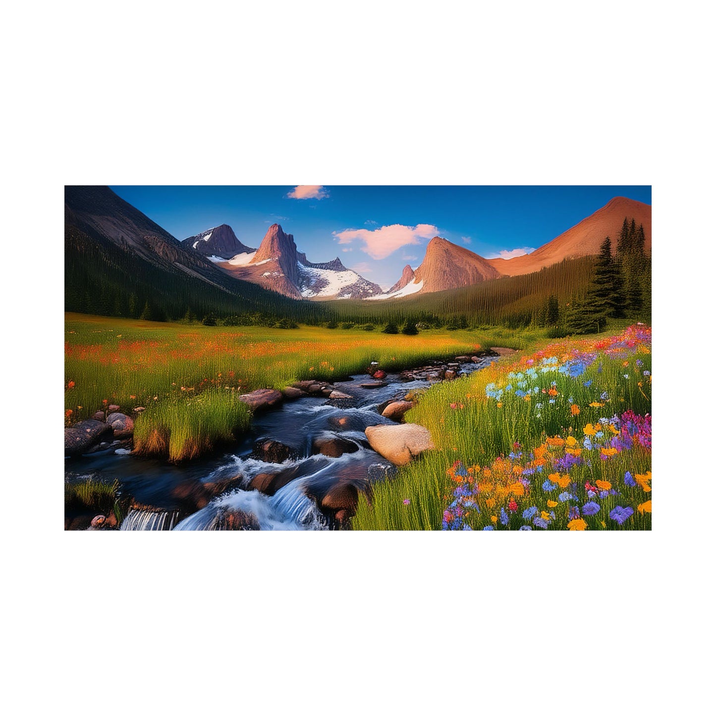 Rocky Mountains Mountain Flora  Art Print | Wall Art | Wall Print | Mountains Wall Art