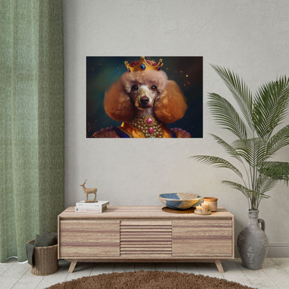 Poodle Dog Renaissance Pet Portrait, Dog Lover Gift, Animal Lover, Home Decor, Wall Art, Wall Print