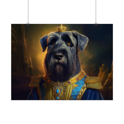 Giant Schnauzer Pet Renaissance Portrait Print, Dog Lover Wall Print | Wall Art | Wall Print