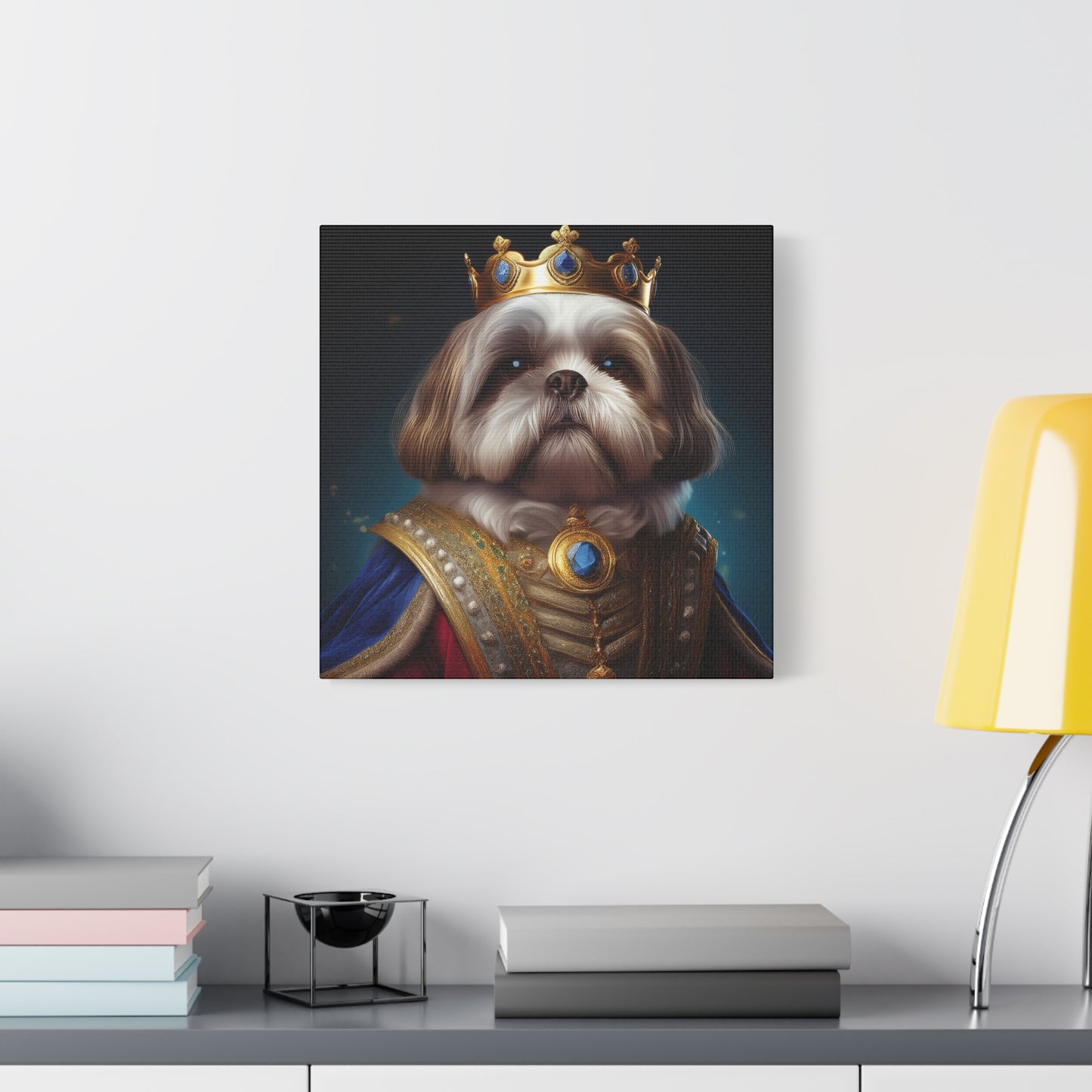 Shih Tzu Renaissance Pet Portrait on Canvas | wall art, wall print, dog portrait, dog art