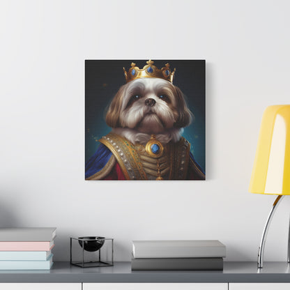 Shih Tzu Renaissance Pet Portrait on Canvas | wall art, wall print, dog portrait, dog art