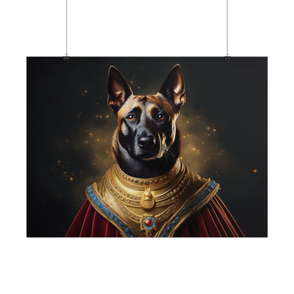 Belgian Malinois Renaissance Dog  Portrait Wall Print, Art Print, Art Print, Animal Lover Home Decor, Dog Wall Art, wall art