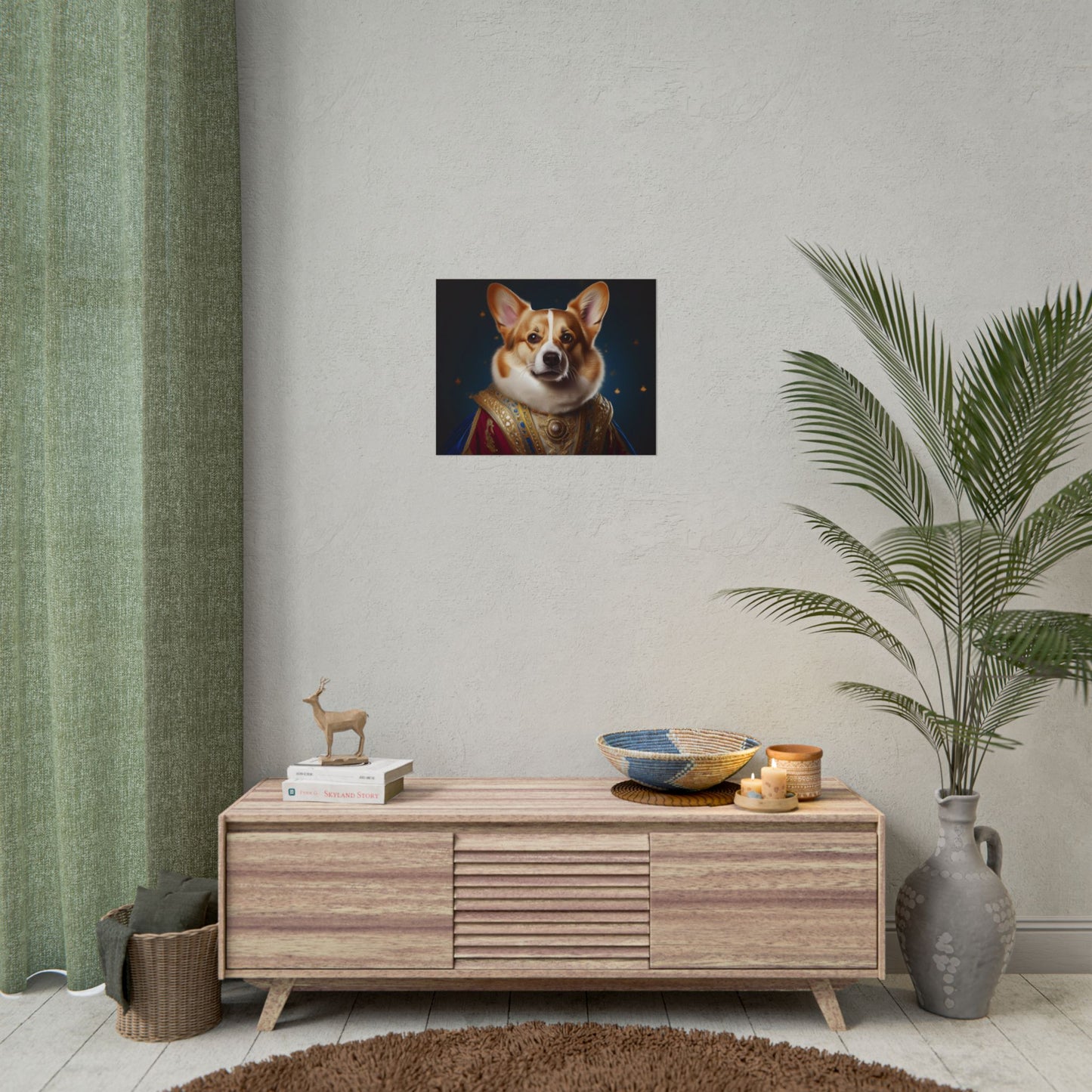 Pembroke Welsh Corgi Renaissance Pet Portrait Print | Wall Art | Wall Print | Dog Art